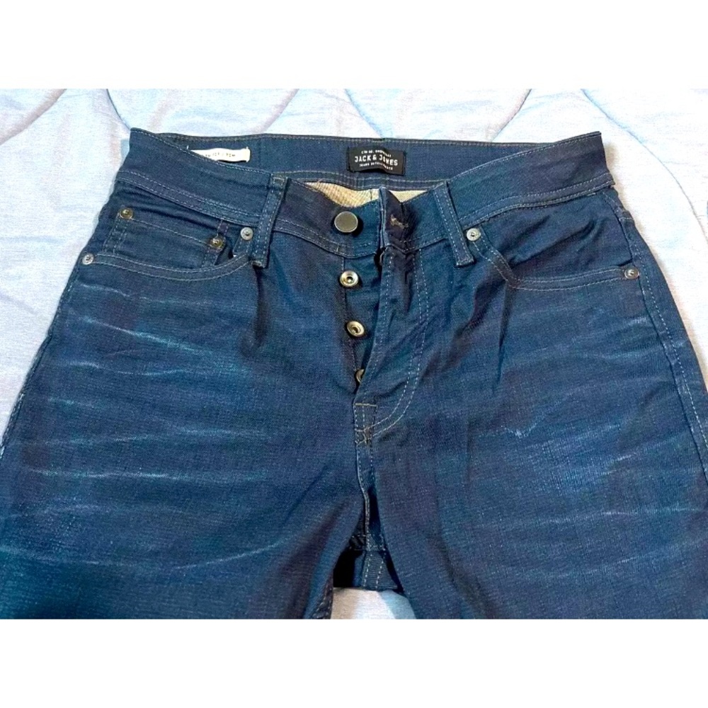 JACK AND JONES JEANS Blue Button Fly Jeans Size 29 US Mens